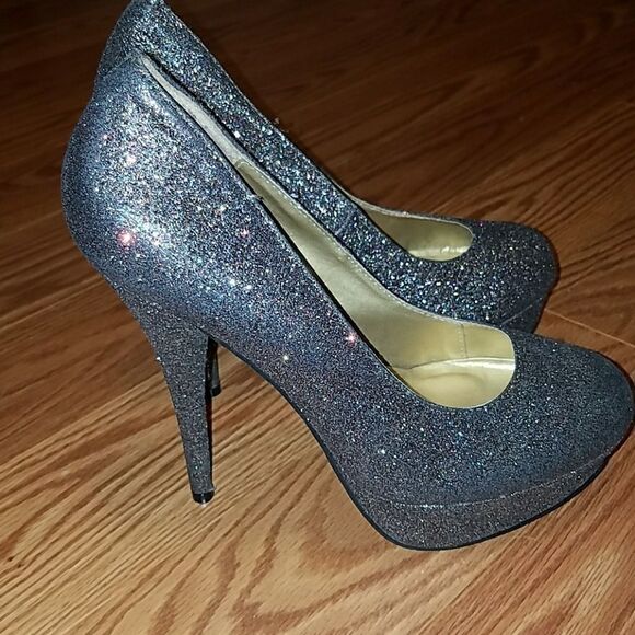 Madden girl Caity glitter SPARKLE heels Sz 8.5 NWOB - Picture 5 of 6